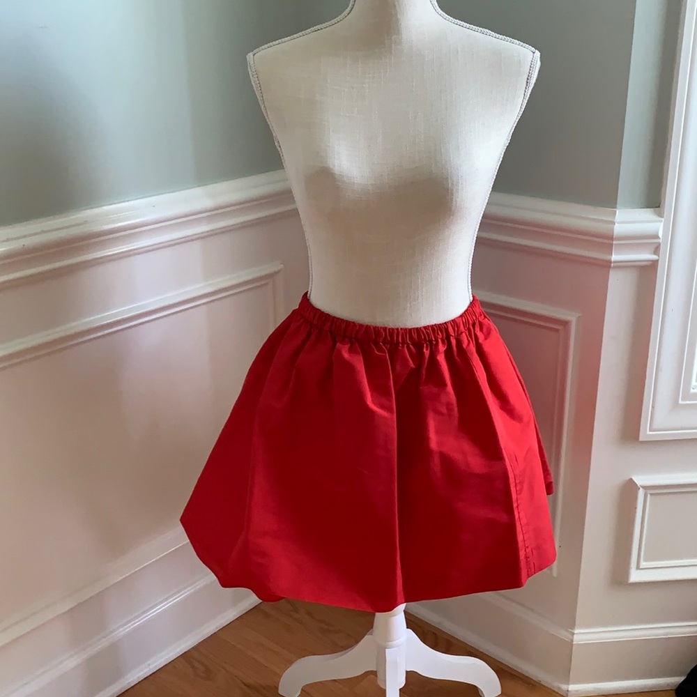 Miu Miu Red Puff Mini Skirt 42